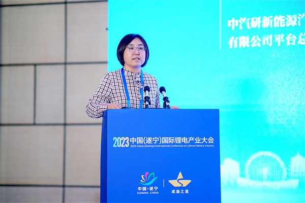 中汽研新能源汽車檢驗中心（天津）有限公司平臺總監(jiān) 教授級高工王煒娜：動力電池多尺度、全層級測評分析技術